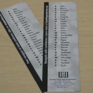 Signet VHF - Bilingue (paquet de 25)